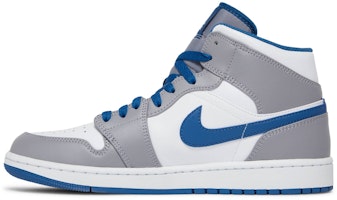 Air Jordan 1 Mid 'True Blue' Lelaki Perakihan Biru DQ8426-014 Lookbook Air Jordan 1 Mid 'True Blue' Lelaki Perakihan Biru DQ8426-014