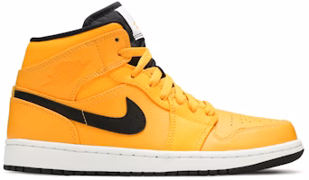 Air Jordan 1 Mid 'University Gold' Black 554724-700 Air Jordan 1 Mid 'University Gold' Black 554724-700