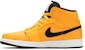 Air Jordan 1 Mid 'University Gold' Hitam 554724-700