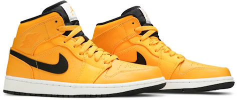 Cheap Air Jordan 1 中筒 'University Gold' 黑色 554724-700