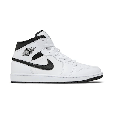 Jordan 1 Mid 'White Black'