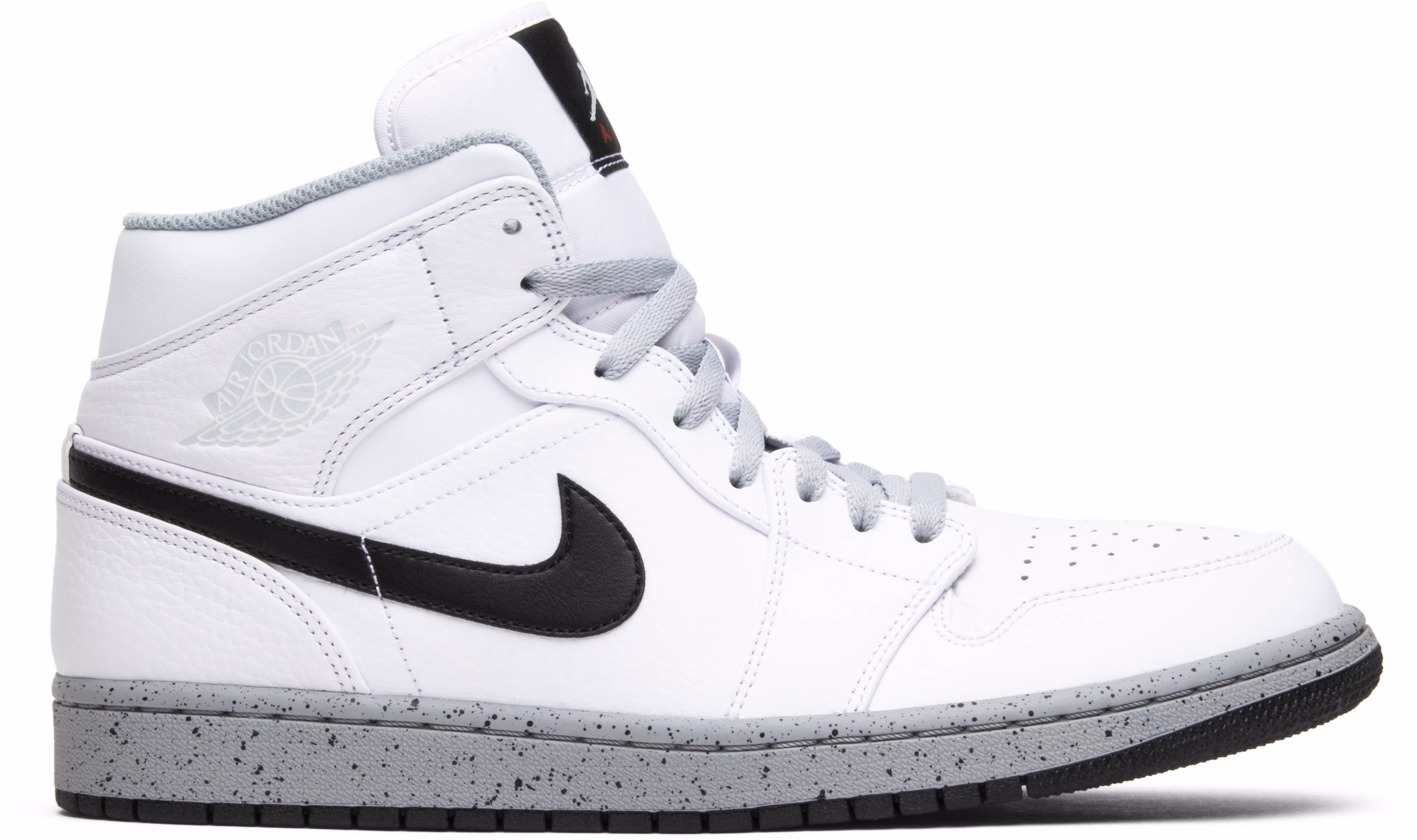 Air jordan 1 mid 2025 white cement