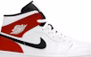 Order Air Jordan 1 Mid 'White Chicago' 554724-116 (Versi Putih Chicago)