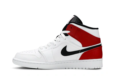 Air Jordan 1 Mid 'White Chicago' 554724-116