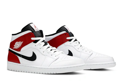 Air Jordan 1 Mid 'White Chicago' 554724-116