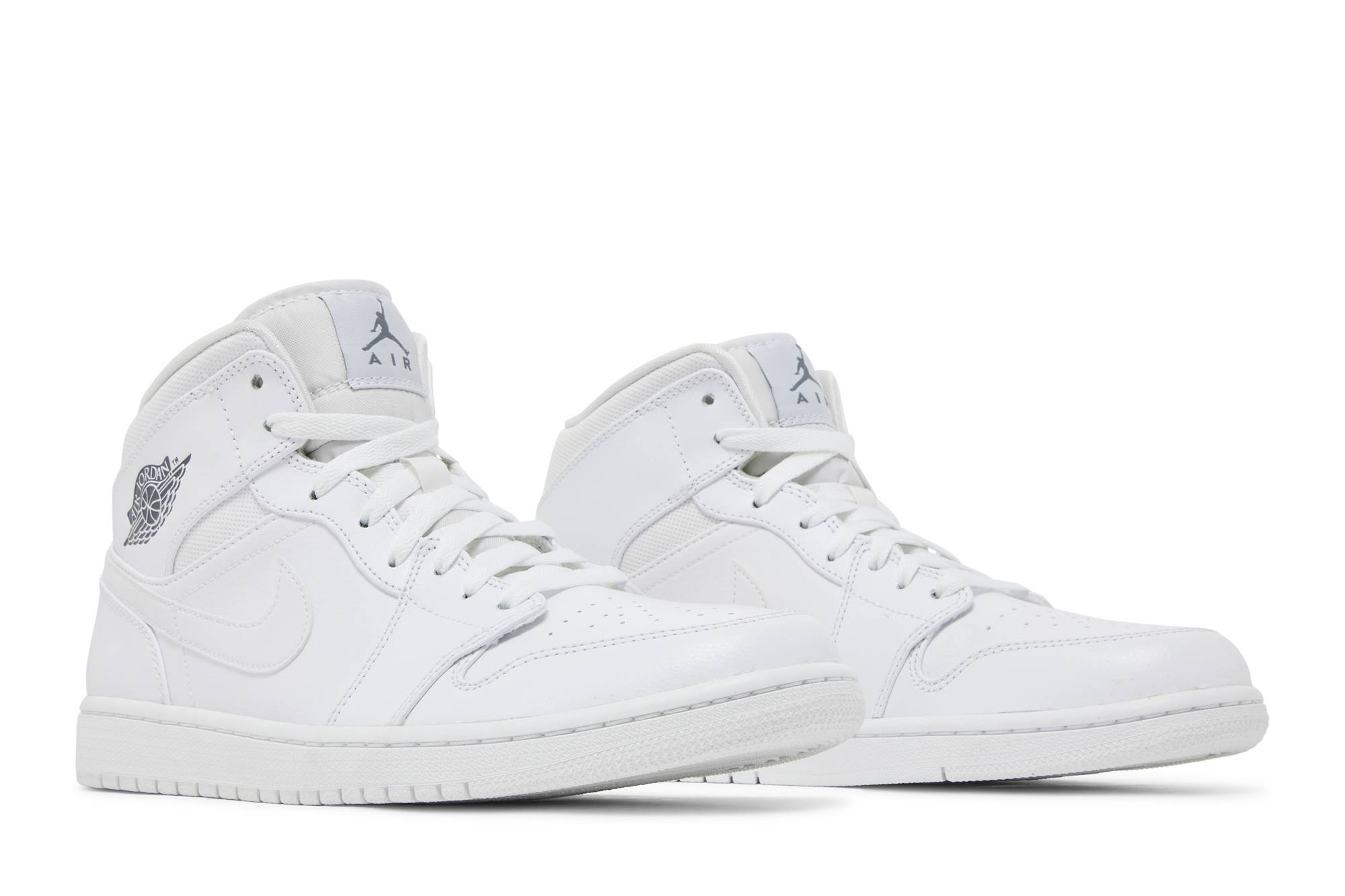 Cheap Kasut Air Jordan 1 Mid 'Putih Kelabu Sejuk' 2015 554724-102