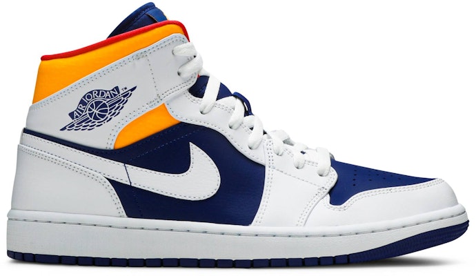 Air Jordan 1 Mid 'Putih Biru Diraja Gelap' 554724-131 Buy Air Jordan 1 Mid 'Putih Biru Diraja Gelap' 554724-131