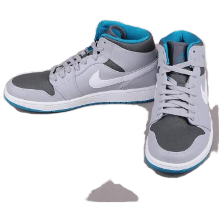 Order Air Jordan 1 Mid 'Wolf Grey' 554724-027