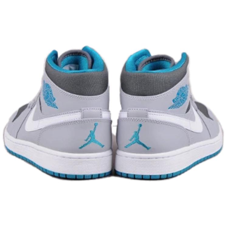 Shop Air Jordan 1 Mid 'Wolf Grey' 554724-027