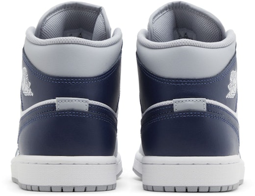 Air Jordan 1 Mid 'Wolf Grey Midnight Navy' DQ8426-104 Details for Air Jordan 1 Mid 'Wolf Grey Midnight Navy' DQ8426-104