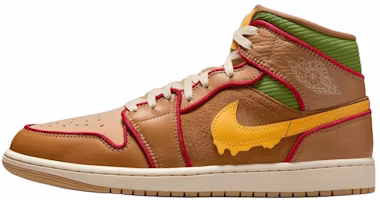 Air Jordan 1 Mid Basketball Shoes Brown - Stylish & Comfortable. IB7403-224 Air Jordan 1 Mid Basketball Shoes Brown - Stylish & Comfortable. IB7403-224
