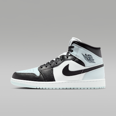Air Jordan 1 Mid Black/Aura/White/Squadron Blue DQ8426-002
