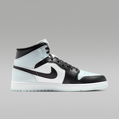 Lookbook Air Jordan 1 Mid Hitam/Aura/Putih/Squadron Biru DQ8426-002
