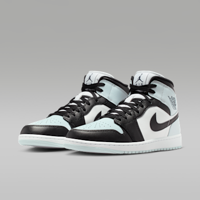 Purchase Air Jordan 1 Mid Hitam/Aura/Putih/Squadron Biru DQ8426-002
