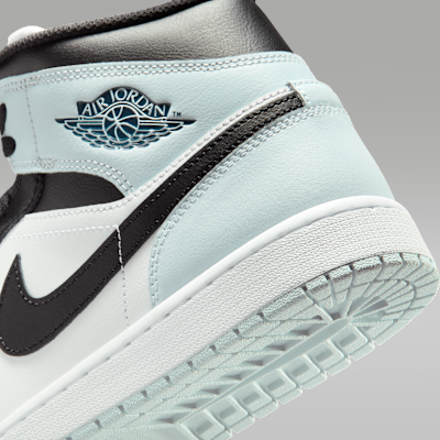 Cheap Air Jordan 1 Mid Hitam/Aura/Putih/Squadron Biru DQ8426-002