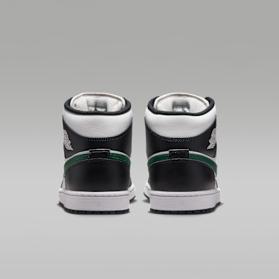Details for Air Jordan 1 Mid Noir/Vert Gorge/Blanc Sommet DQ8426-004
