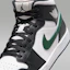 Sizing Air Jordan 1 Mid Noir/Vert Gorge/Blanc Sommet DQ8426-004