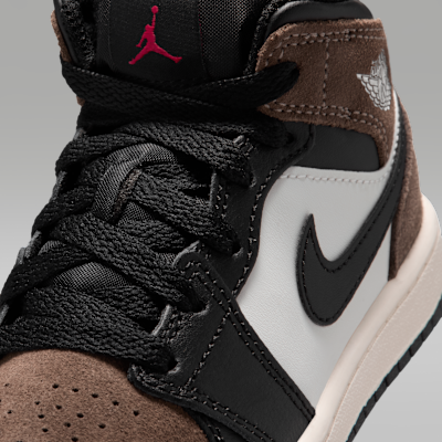 Sizing Air Jordan 1 Mid Noir/Palomino/Rouge Université/Phantom DQ8424-007