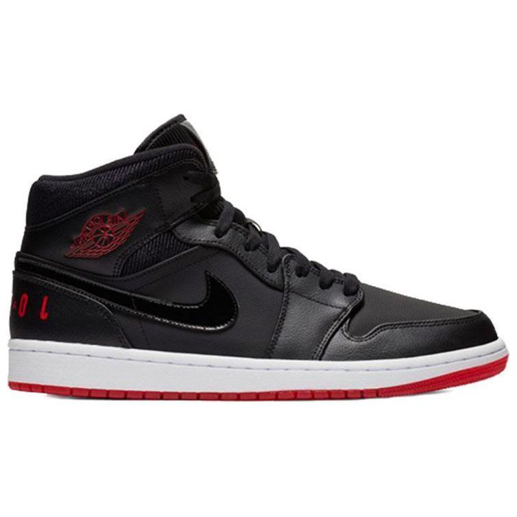 Order Air Jordan 1 中幫 黑色大學紅 BQ6578-001