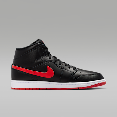 Lookbook Air Jordan 1 Mid Nero/Bianco/Rosso Università DQ8426-005