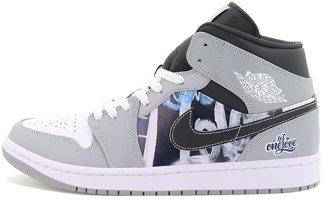 Air Jordan 1 Mid Gris Blanco Negro 'Amor Eterno' 554724-078(Team10-one-love) Buy Air Jordan 1 Mid Gris Blanco Negro 'Amor Eterno' 554724-078(Team10-one-love)