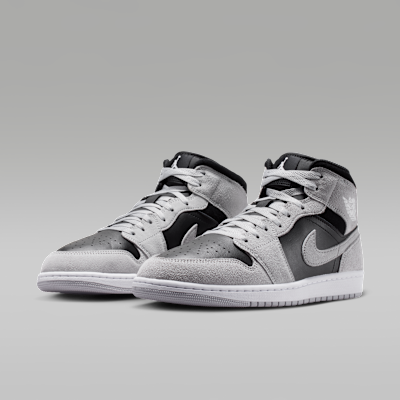Purchase Air Jordan 1 Mid Grigio Chiaro/Nero/Bianco DQ8426-008