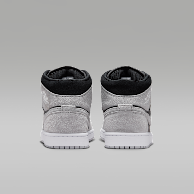 Details for Air Jordan 1 Mid Grigio Chiaro/Nero/Bianco DQ8426-008