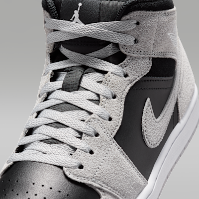 Sizing Air Jordan 1 Mid Grigio Chiaro/Nero/Bianco DQ8426-008