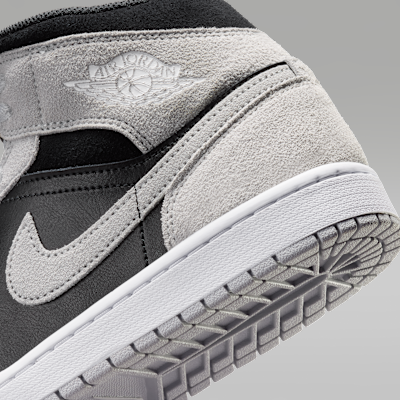 Cheap Air Jordan 1 Mid Grigio Chiaro/Nero/Bianco DQ8426-008