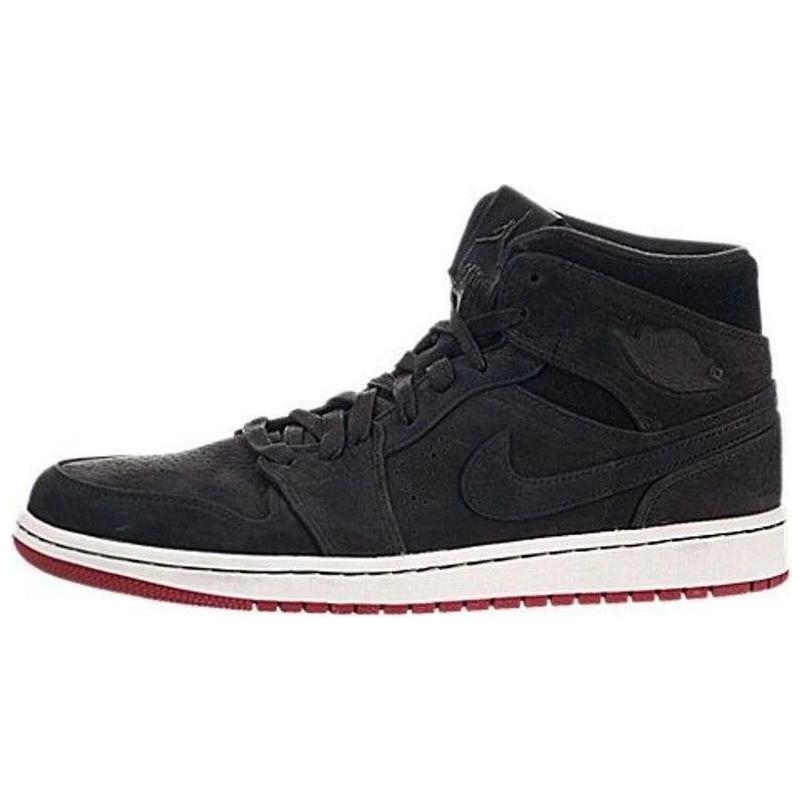 Buy Air Jordan 1 Mid Nouveau 'Hitam Merah' 629151-001