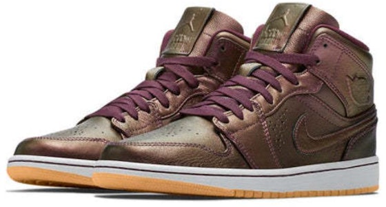 Air Jordan 1 Mid Nouveau '深酒红' 629151-605 Lookbook Air Jordan 1 Mid Nouveau '深酒红' 629151-605