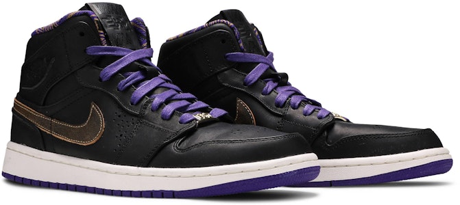Air Jordan 1 Mid Noveau 'BHM' 2014 Pria Wanita Sneakers Original 629151-009 Cheap Air Jordan 1 Mid Noveau 'BHM' 2014 Pria Wanita Sneakers Original 629151-009