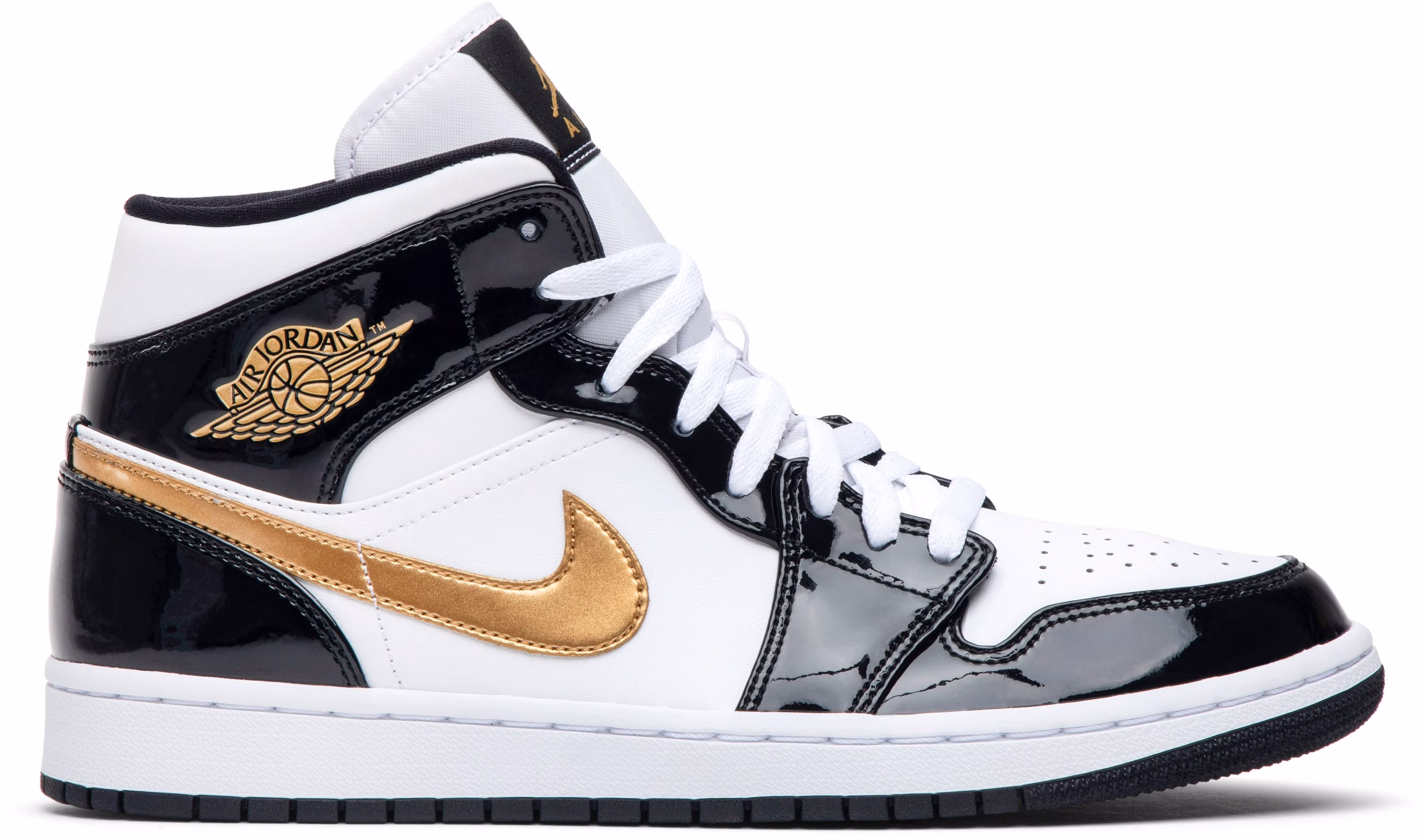 jordan-1-mid-patent-black-white-gold