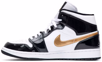 Lookbook Air Jordan 1 Mid Patent 'Black Gold' 852542-007