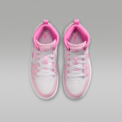 Shop Air Jordan 1 Mid 粉色泡沫/中國玫瑰/白色/粉色泡沫 DQ8424-601