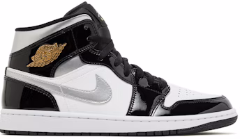 Air Jordan 1 Mid SE 'Black White Metallic Silver' HV0789-010 Air Jordan 1 Mid SE 'Black White Metallic Silver' HV0789-010