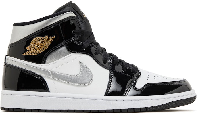 Air Jordan 1 Mid SE 'Black White Metallic Silver' HV0789-010 Buy Air Jordan 1 Mid SE 'Black White Metallic Silver' HV0789-010
