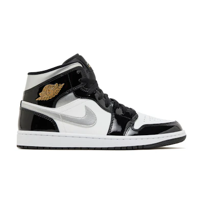 Jordan 1 Mid SE 'Black White Metallic Silver'