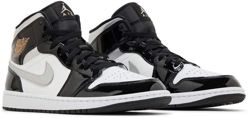 Air Jordan 1 Mid SE 'Black White Metallic Silver' HV0789-010 Cheap Air Jordan 1 Mid SE 'Black White Metallic Silver' HV0789-010