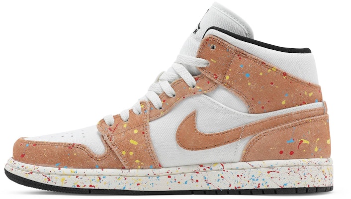 Air Jordan 1 Mid SE 'Brushstroke Paint Splatter' DA8005-100 Lookbook Air Jordan 1 Mid SE 'Brushstroke Paint Splatter' DA8005-100