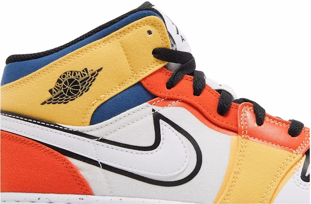 (Grade School) Air Jordan 1 Mid SE 'Multi-Color Canvas' DV1316-100 Order (Grade School) Air Jordan 1 Mid SE 'Multi-Color Canvas' DV1316-100