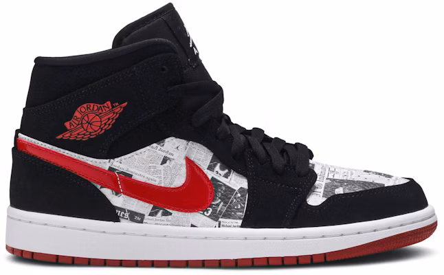 Air Jordan 1 Mid SE 'Newspaper Air Times' 852542-061 Buy Air Jordan 1 Mid SE 'Newspaper Air Times' 852542-061