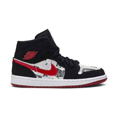 Jordan 1 Mid SE 'Newspaper Air Times'