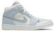 Buy Air Jordan 1 Mid SE 'Sail Light Blue' Lelaki Wanita Kasut Sneaker DA4666-100