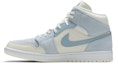 Lookbook Air Jordan 1 Mid SE 'Sail Light Blue' Lelaki Wanita Kasut Sneaker DA4666-100