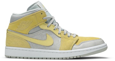 Air Jordan 1 Mid SE 'Tan Grey Yellow' DA4666-001 Air Jordan 1 Mid SE 'Tan Grey Yellow' DA4666-001