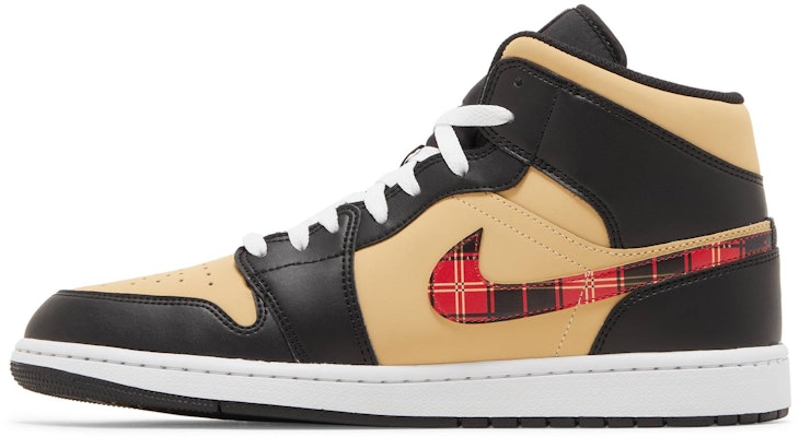 Air Jordan 1 Mid SE 'Tartan Swoosh' DZ5329-001 Lookbook Air Jordan 1 Mid SE 'Tartan Swoosh' DZ5329-001