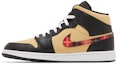 Lookbook Air Jordan 1 Mid SE 'Tartan Swoosh' Lelaki Wanita Kasut Retro DZ5329-001