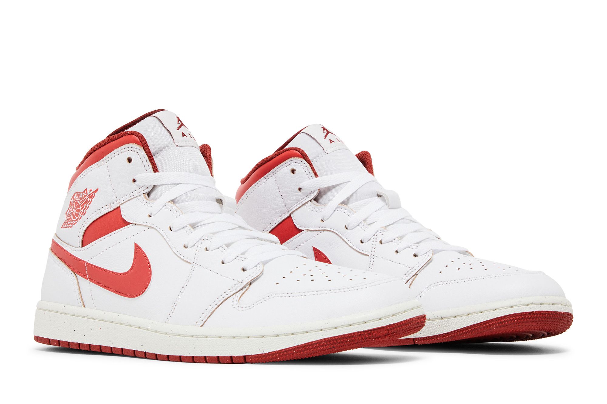 Cheap Air Jordan 1 Mid SE ''Blanc Dune Rouge'' FJ3458-160