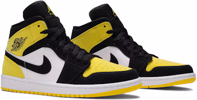 Cheap Air Jordan 1 Mid SE 'Yellow Toe' Zapatillas Amarillo Toe 852542-071